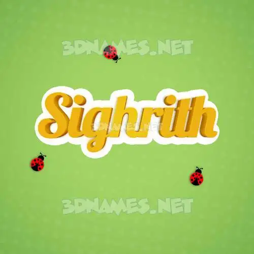 sighrith in Ladybugs style - 3D name wallpaper sighrith in Ladybugs style - 3D name wallpaper