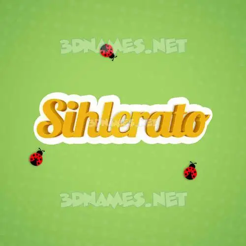 sihlerato in Ladybugs style - 3D name wallpaper sihlerato in Ladybugs style - 3D name wallpaper