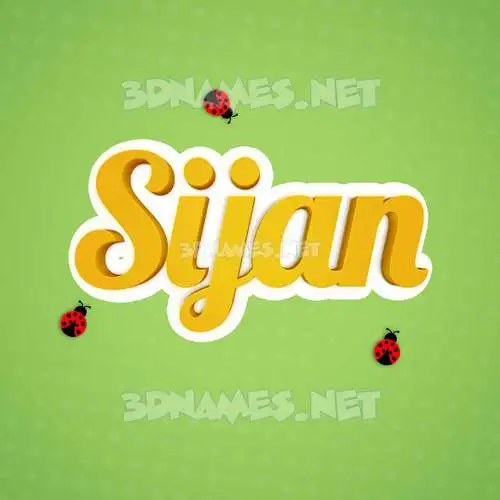 sijan in Ladybugs style - 3D name wallpaper sijan in Ladybugs style - 3D name wallpaper