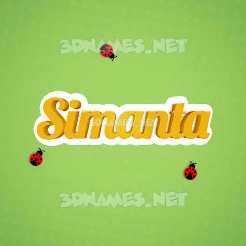 simanta in Ladybugs style - 3D name wallpaper simanta in Ladybugs style - 3D name wallpaper
