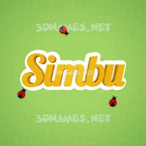 simbu in Ladybugs style - 3D name wallpaper simbu in Ladybugs style - 3D name wallpaper