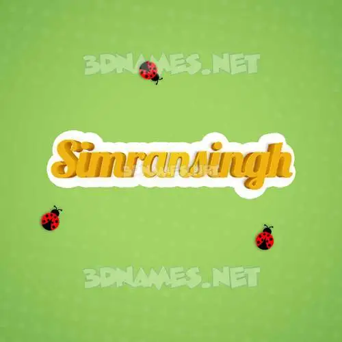 simransingh in Ladybugs style - 3D name wallpaper simransingh in Ladybugs style - 3D name wallpaper