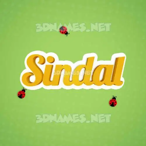 sindal in Ladybugs style - 3D name wallpaper sindal in Ladybugs style - 3D name wallpaper