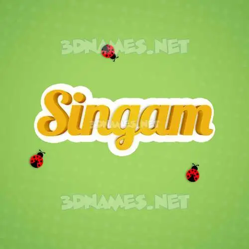 singam in Ladybugs style - 3D name wallpaper singam in Ladybugs style - 3D name wallpaper