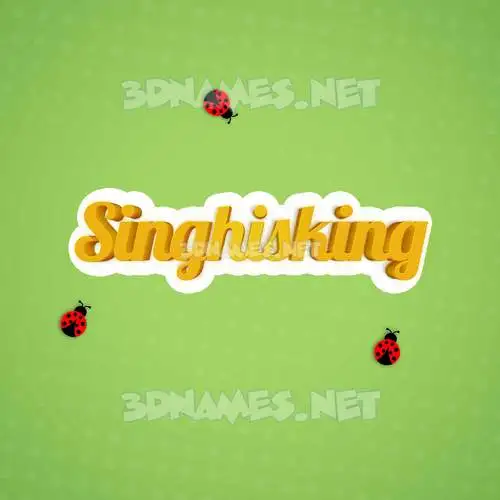 singhisking in Ladybugs style - 3D name wallpaper singhisking in Ladybugs style - 3D name wallpaper