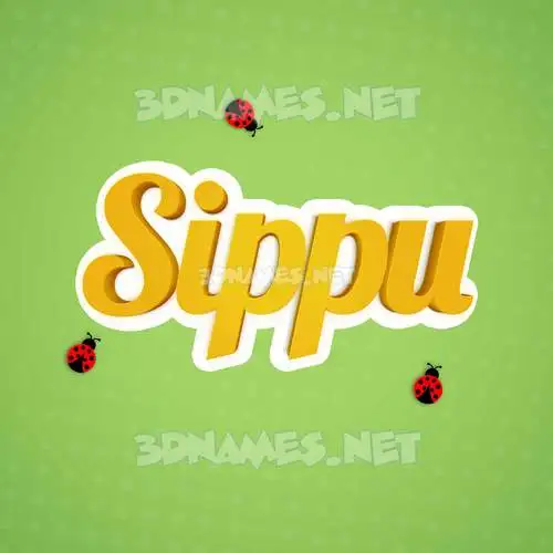 sippu in Ladybugs style - 3D name wallpaper sippu in Ladybugs style - 3D name wallpaper