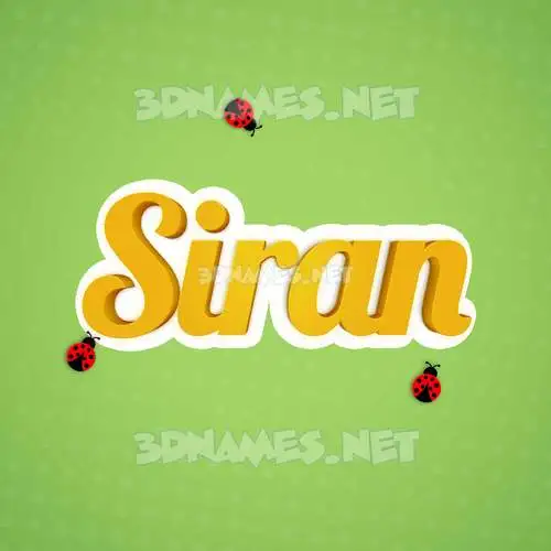 siran in Ladybugs style - 3D name wallpaper siran in Ladybugs style - 3D name wallpaper