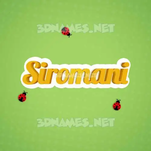 siromani in Ladybugs style - 3D name wallpaper siromani in Ladybugs style - 3D name wallpaper