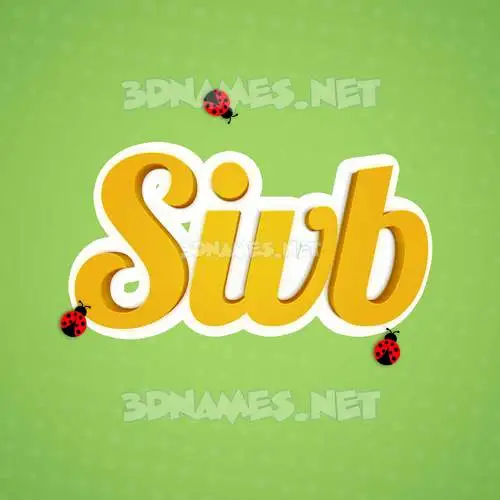 sivb in Ladybugs style - 3D name wallpaper sivb in Ladybugs style - 3D name wallpaper