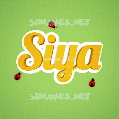 siya in Ladybugs style - 3D name wallpaper siya in Ladybugs style - 3D name wallpaper