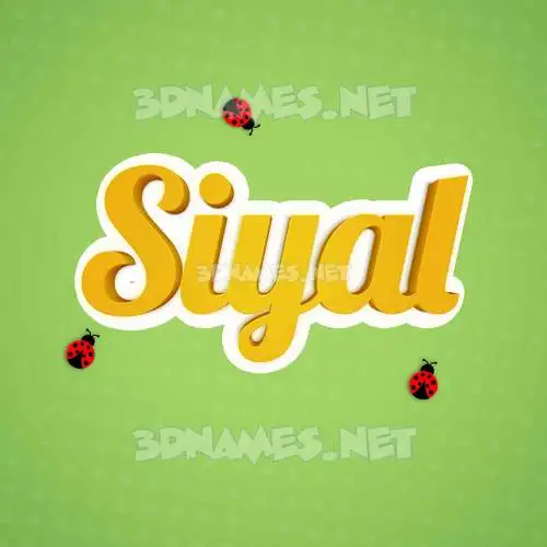 siyal in Ladybugs style - 3D name wallpaper siyal in Ladybugs style - 3D name wallpaper