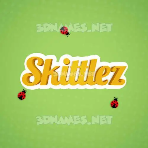skittlez in Ladybugs style - 3D name wallpaper skittlez in Ladybugs style - 3D name wallpaper