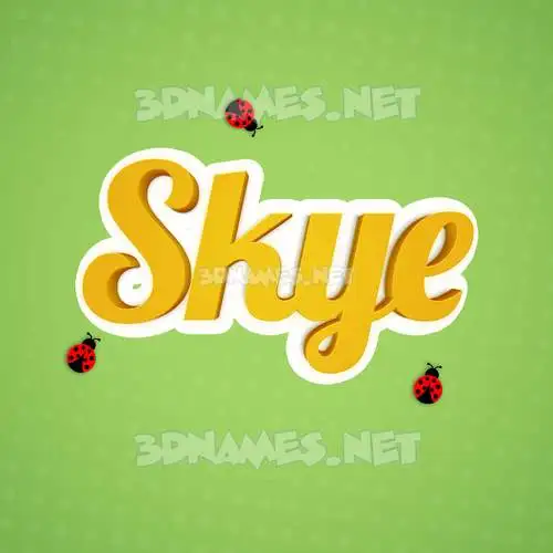 skye in Ladybugs style - 3D name wallpaper skye in Ladybugs style - 3D name wallpaper