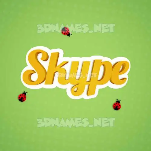 skype in Ladybugs style - 3D name wallpaper skype in Ladybugs style - 3D name wallpaper
