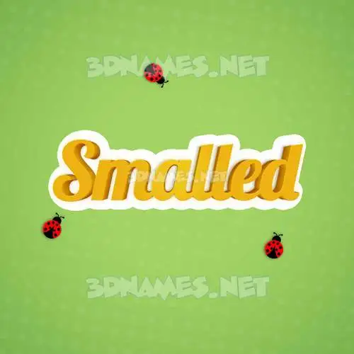 smalled in Ladybugs style - 3D name wallpaper smalled in Ladybugs style - 3D name wallpaper