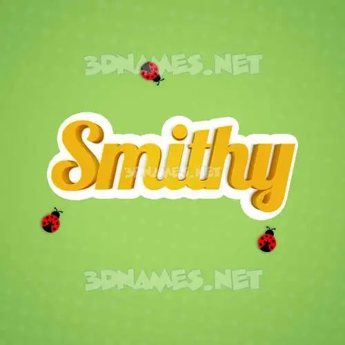smithy in Ladybugs style - 3D name wallpaper smithy in Ladybugs style - 3D name wallpaper