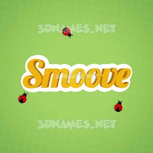 smoove in Ladybugs style - 3D name wallpaper smoove in Ladybugs style - 3D name wallpaper
