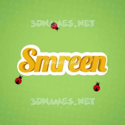 smreen in Ladybugs style - 3D name wallpaper smreen in Ladybugs style - 3D name wallpaper