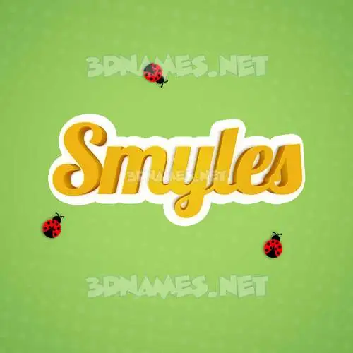 smyles in Ladybugs style - 3D name wallpaper smyles in Ladybugs style - 3D name wallpaper