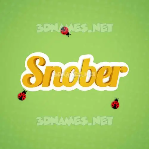 snober in Ladybugs style - 3D name wallpaper snober in Ladybugs style - 3D name wallpaper
