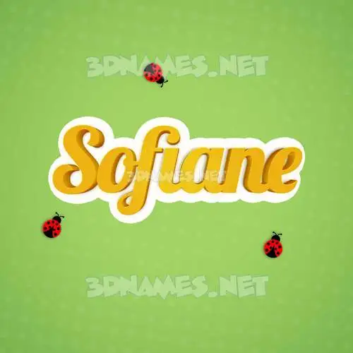 sofiane in Ladybugs style - 3D name wallpaper sofiane in Ladybugs style - 3D name wallpaper