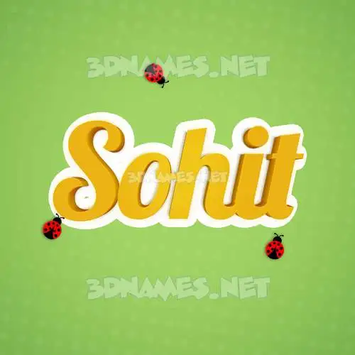 sohit in Ladybugs style - 3D name wallpaper sohit in Ladybugs style - 3D name wallpaper
