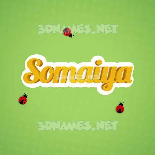 somaiya in Ladybugs style - 3D name wallpaper somaiya in Ladybugs style - 3D name wallpaper