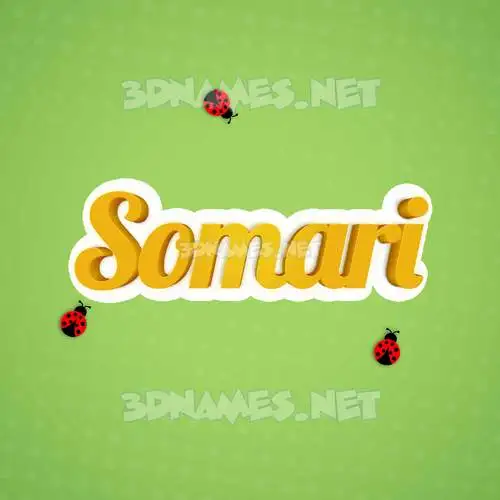 somari in Ladybugs style - 3D name wallpaper somari in Ladybugs style - 3D name wallpaper