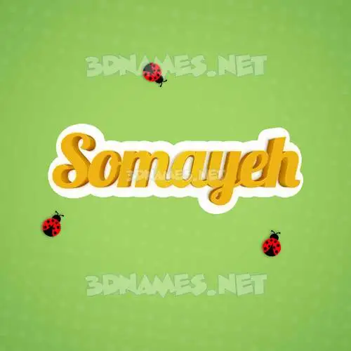 somayeh in Ladybugs style - 3D name wallpaper somayeh in Ladybugs style - 3D name wallpaper