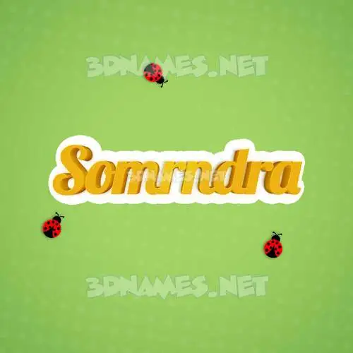 somrndra in Ladybugs style - 3D name wallpaper somrndra in Ladybugs style - 3D name wallpaper