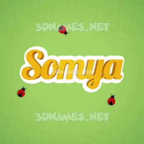 somya in Ladybugs style - 3D name wallpaper somya in Ladybugs style - 3D name wallpaper