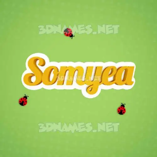 somyea in Ladybugs style - 3D name wallpaper somyea in Ladybugs style - 3D name wallpaper