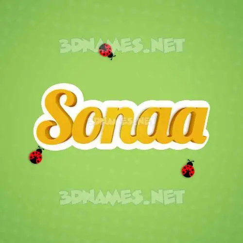 sonaa in Ladybugs style - 3D name wallpaper sonaa in Ladybugs style - 3D name wallpaper