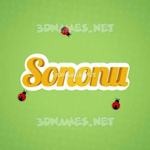 sononu in Ladybugs style - 3D name wallpaper sononu in Ladybugs style - 3D name wallpaper