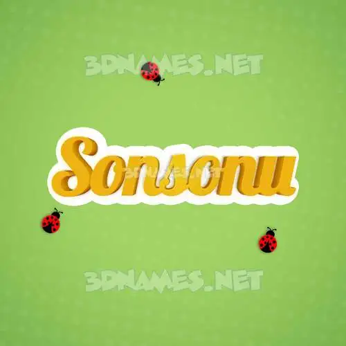sonsonu in Ladybugs style - 3D name wallpaper sonsonu in Ladybugs style - 3D name wallpaper