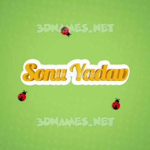sonu yadav in Ladybugs style - 3D name wallpaper sonu yadav in Ladybugs style - 3D name wallpaper