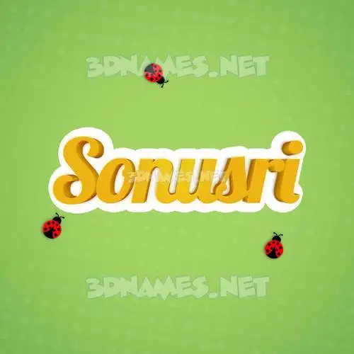 sonusri in Ladybugs style - 3D name wallpaper sonusri in Ladybugs style - 3D name wallpaper