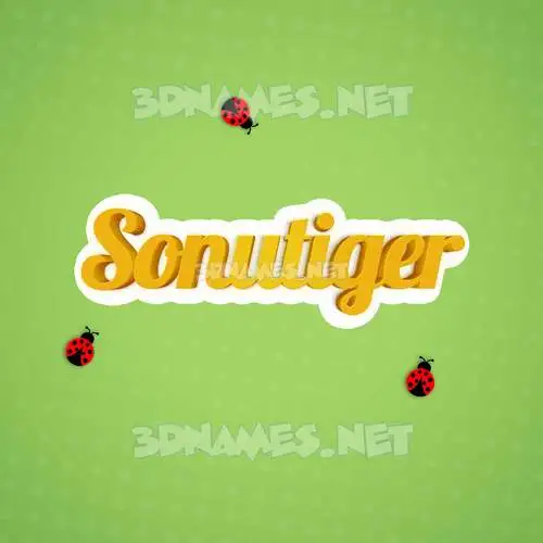 sonutiger in Ladybugs style - 3D name wallpaper sonutiger in Ladybugs style - 3D name wallpaper