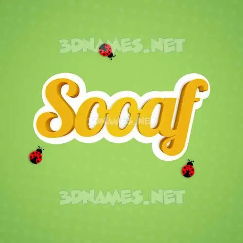 sooaf in Ladybugs style - 3D name wallpaper sooaf in Ladybugs style - 3D name wallpaper