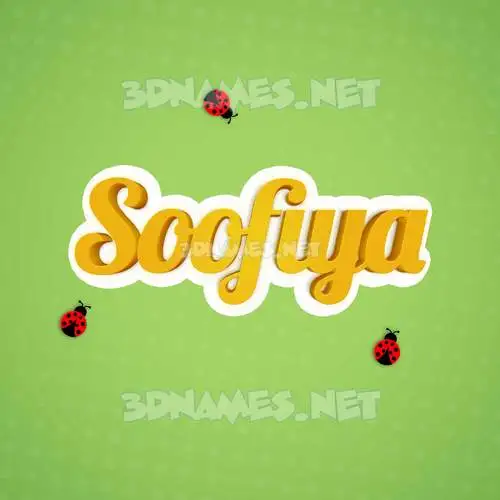 soofiya in Ladybugs style - 3D name wallpaper soofiya in Ladybugs style - 3D name wallpaper