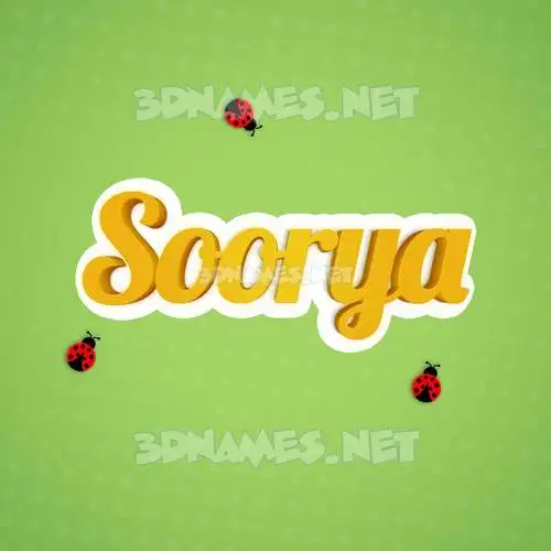 soorya in Ladybugs style - 3D name wallpaper soorya in Ladybugs style - 3D name wallpaper