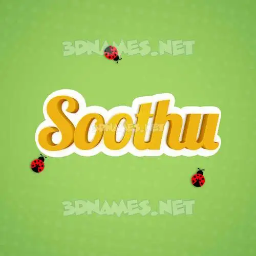 soothu in Ladybugs style - 3D name wallpaper soothu in Ladybugs style - 3D name wallpaper