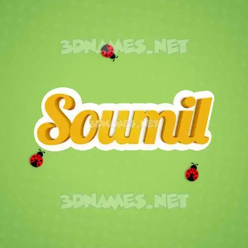 soumil in Ladybugs style - 3D name wallpaper soumil in Ladybugs style - 3D name wallpaper