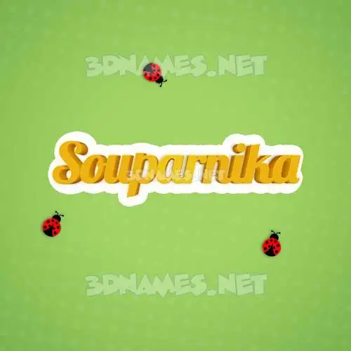 souparnika in Ladybugs style - 3D name wallpaper souparnika in Ladybugs style - 3D name wallpaper