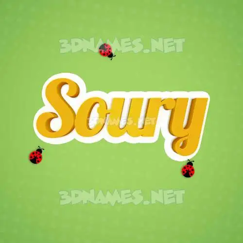 soury in Ladybugs style - 3D name wallpaper soury in Ladybugs style - 3D name wallpaper