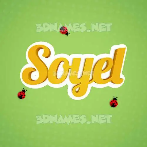 soyel in Ladybugs style - 3D name wallpaper soyel in Ladybugs style - 3D name wallpaper