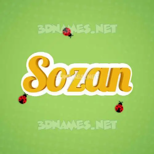 sozan in Ladybugs style - 3D name wallpaper sozan in Ladybugs style - 3D name wallpaper
