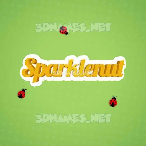 sparklenut in Ladybugs style - 3D name wallpaper sparklenut in Ladybugs style - 3D name wallpaper