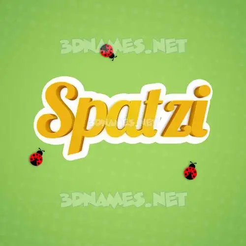 spatzi in Ladybugs style - 3D name wallpaper