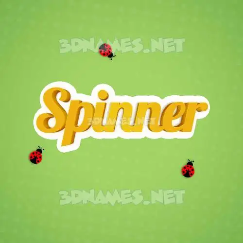 spinner in Ladybugs style - 3D name wallpaper spinner in Ladybugs style - 3D name wallpaper